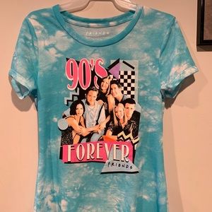 Friends 90s blue tie dye t-shirt size L (11/13)